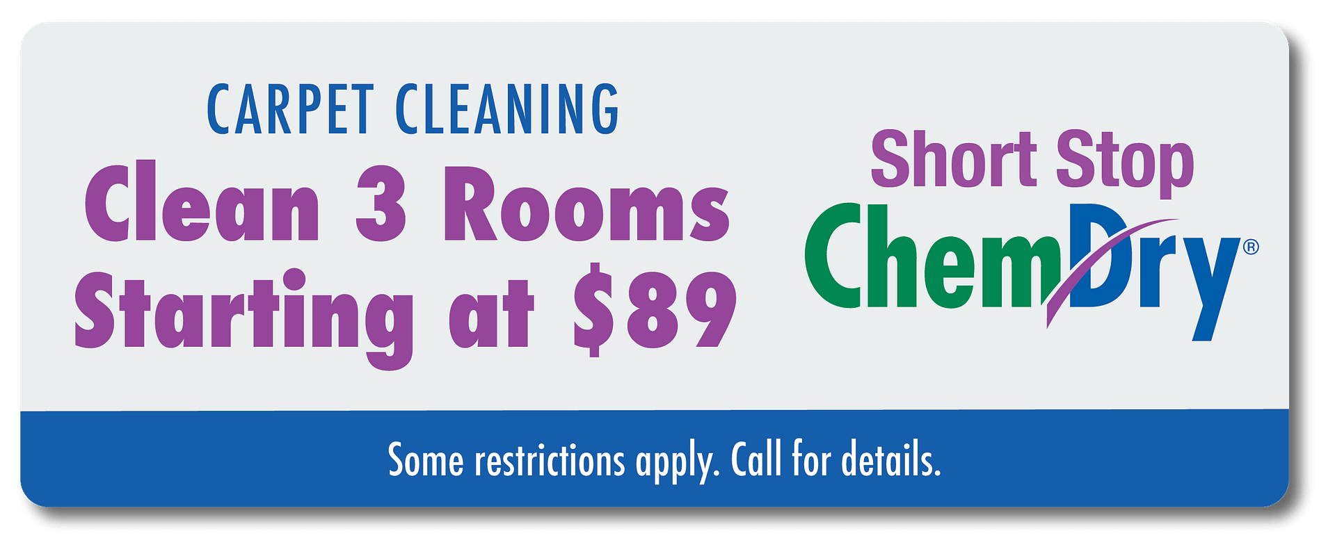 clean 3 rooms starting at $89 coupon