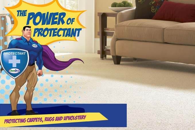 chem-dry protectant protects carpets, upholstery, and rugs